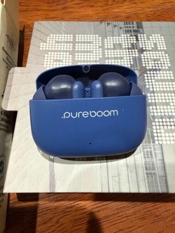 2/4 PureGear PureBoom Wireless Earphones — Enhanced Audio Version, In-Ear Stereo Headphones (Touch Controls), Built-in Microphone, Compatible with iPh