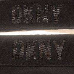 NWT DKNY black logo bikini swimsuit size M