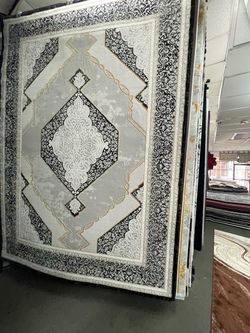Large Area Rug with Medallion Pattern