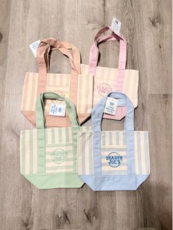 Trader Joe’s Pastel Stripe Tote