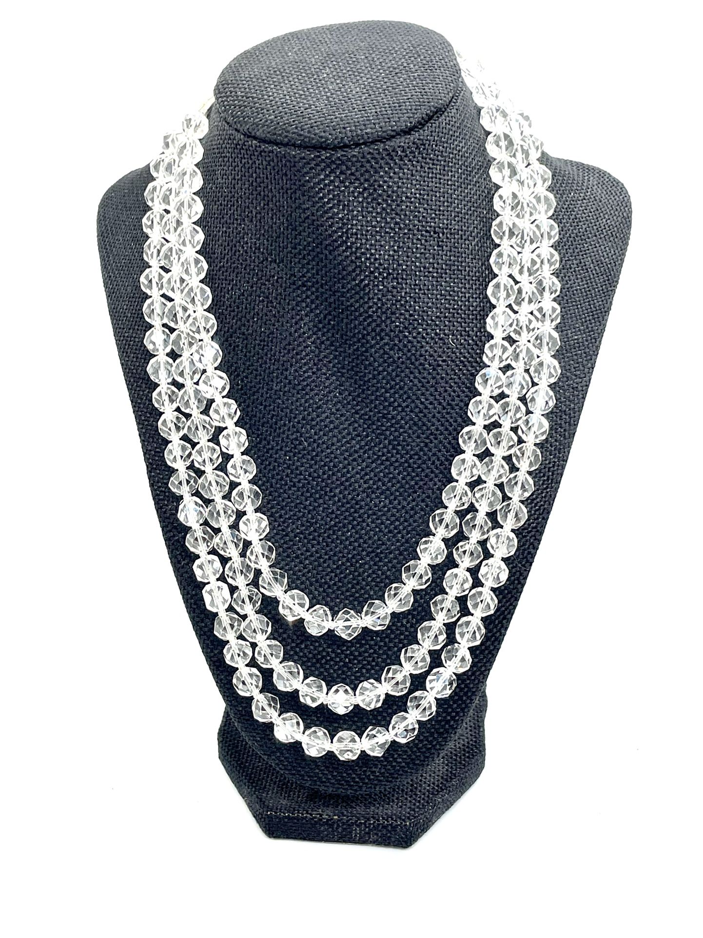 Antique Faceted Crystal Necklace