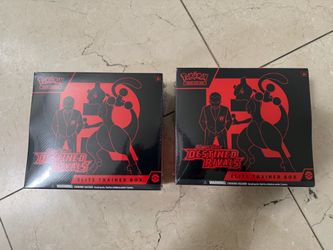 2x Pokémon Destined Rivals Elite Trainer Boxes Factory Sealed