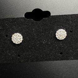 925 Silver Moissanite Diamond Earrings 6.1mm