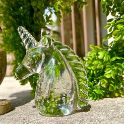 Vintage Glass Blown Unicorn 