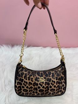 Coach Leopard Print Shoulder Bag