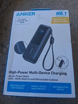 25K mah 165W Anker Power Bank