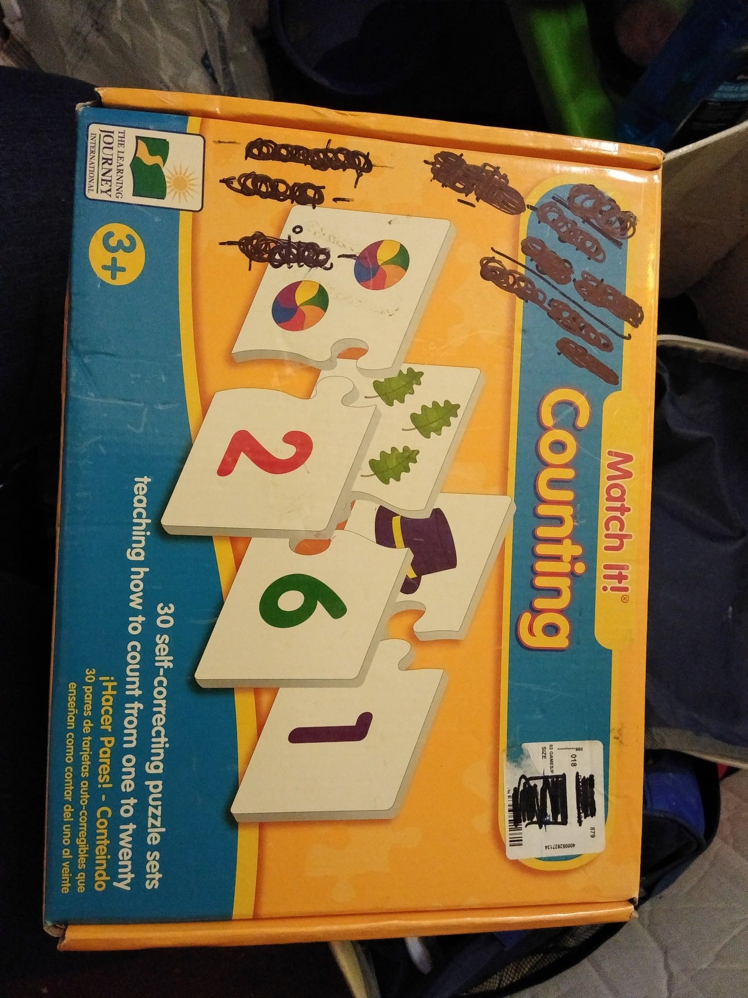 Educational games or puzzles. Helps with words and counting.