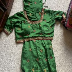 Green Indian dress 