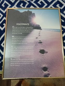 Framed Footprints Wall Picture