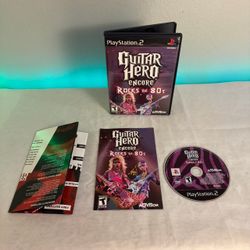 Guitar Hero Encore Rocks the 80s PS2 PlayStation 2 PS2 2007 Tested & Works CIB