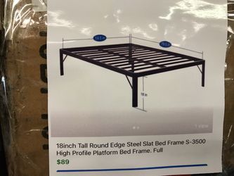 FULL, Steel Slat Bed Frame