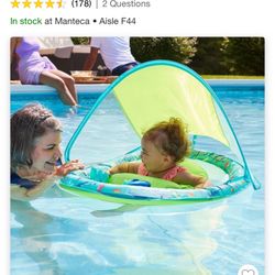 Swimways Sun Canopy Spring Float with Hyper-Flate Valve - Splash N Play $20