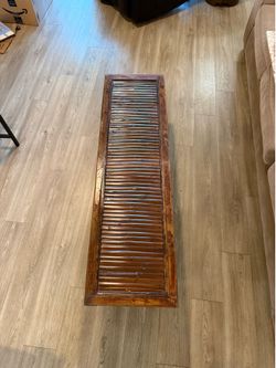 Rattan bench brown