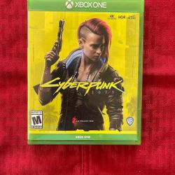 Cyberpunk 2077 Xbox One Video Game With Original Sticker Sheet