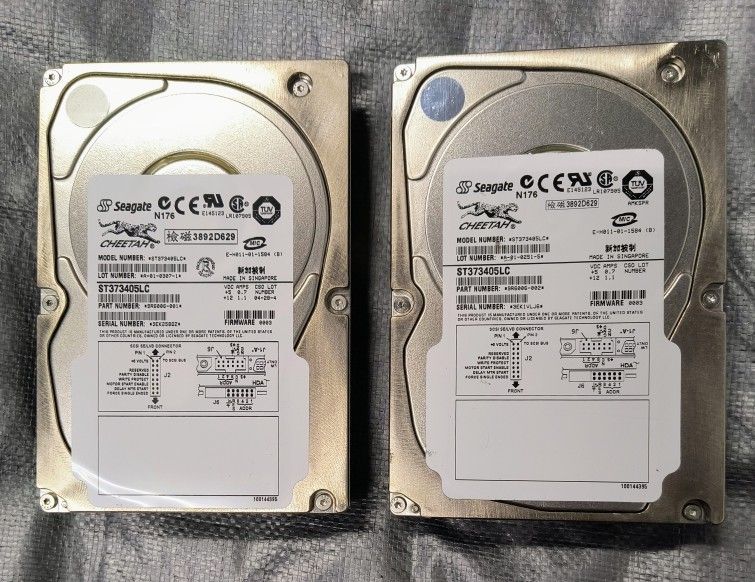 Seagate ST373405LC 73.4GB Ultra160/Ultra3 SCSI Hard Drives (Set of Two).