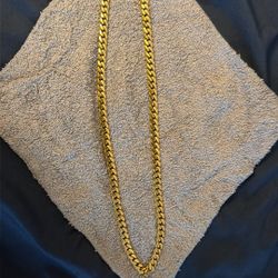 18k Solid Miami Cuban Link Chain 26” 198 G