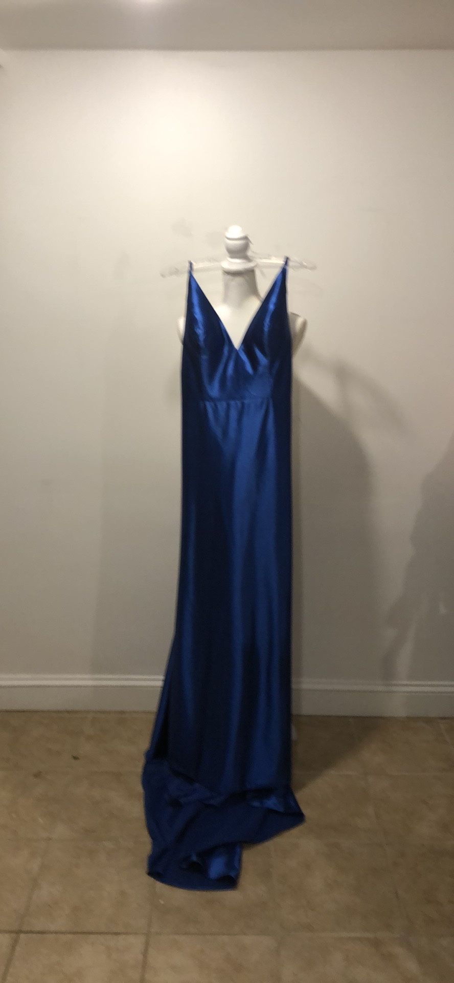 Royal blue prom dress