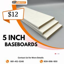 Perfect Finishing Touch with 5 Inch Baseboards!