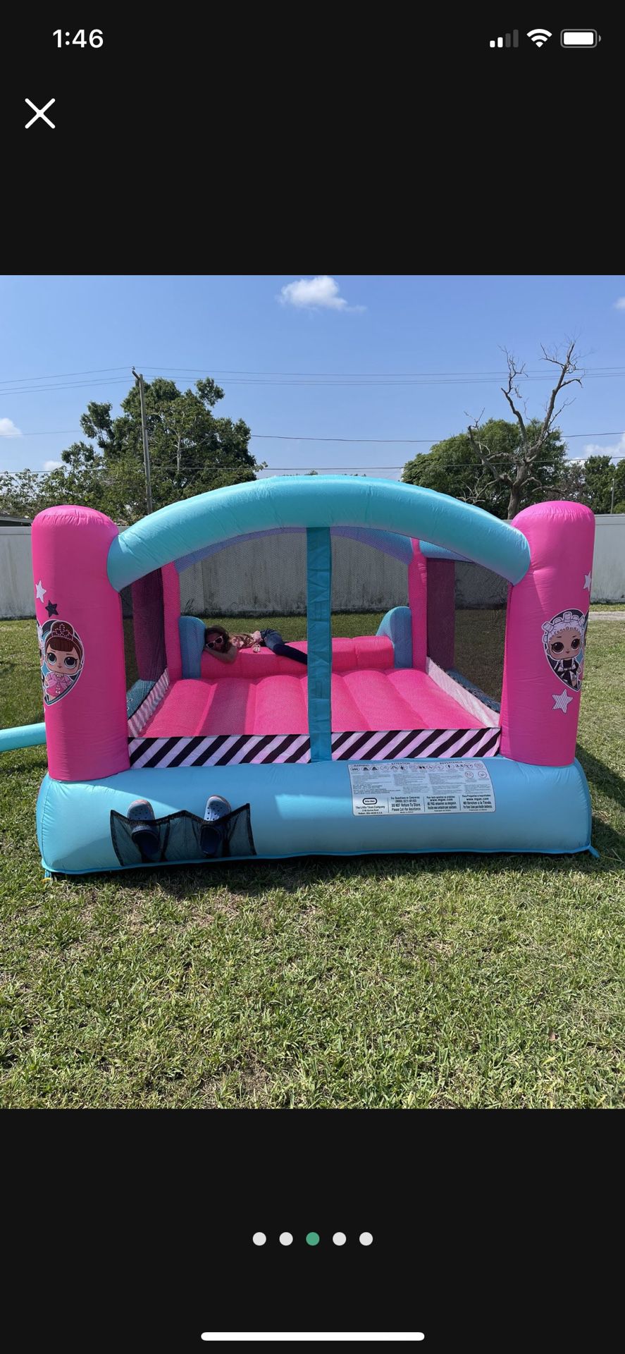 L.O.L Surprise jump and slide inflatable bounce house