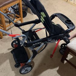 Two seated baby stroller