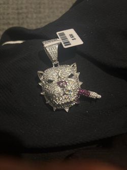 Iced Out Pitbull Dog Pendant