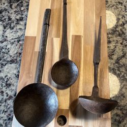 Antique Hand Forged Ladles