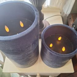 Real Wax Candles Battery Operated/Pair