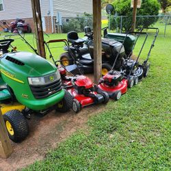 Riding And Push Lawn Mowers For Sale