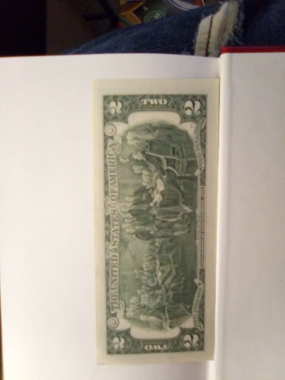2013 series $2 Bill serial number note