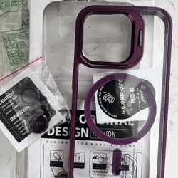 New iPhone 15 Pro Case Burgundy/purple