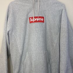 Supreme Hether Grey Box Logo