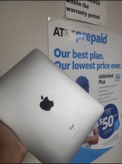 iPad unlocked with warranty
