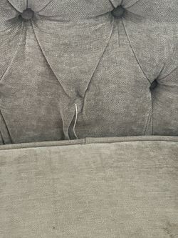 Gray Tufted Upholstered Accent Chair