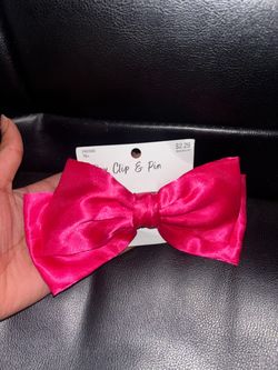 Pink Bow Clip