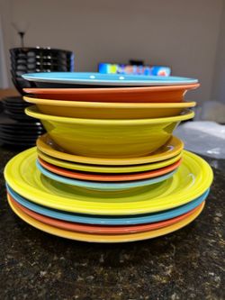 Multicolor Ceramic Dinnerware Set