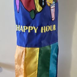 RAINBOW HAPPY HOUR WINDSOCK