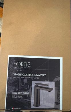 Fortis Vitrina Single Control Lavatory Faucet Brushed Black