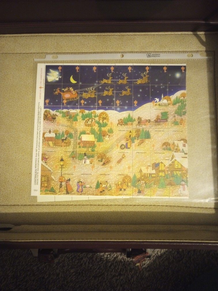 Christmas Seals Souvenir Stamp Sheet