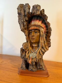 CHIEF DECORATIVE SCULPTURE – 15” TALL