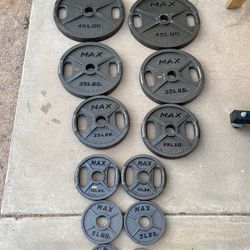 245lb Max Olympic Weight Plate Set 