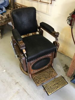 Vintage barber chair completely redone