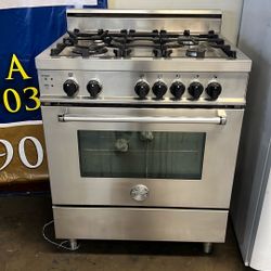 BERTAZONNI 30”WIDE STAINLESS STEEL STOVE 