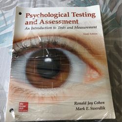 Psychological Testing & Assessment- Loose leaf By Ronald J Cohen