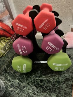 Dumbbell free hand weight set