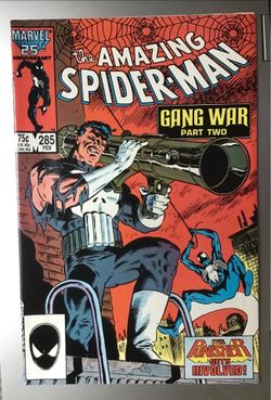 The Amazing Spider-Man #285 a 1987 Marvel comic with THE PUNISHER