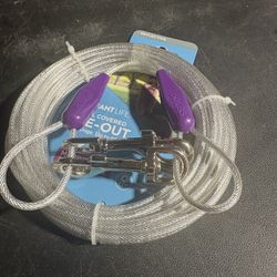 Dog Pet Tie Out Cable 25 Feet Up To 60 Lbs