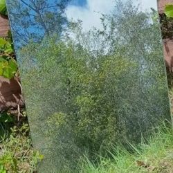 Mirror, Large 3'x4'  1/4" Thick.  Wall Mounting Clips Are Available At Lowe's Or Home Depot Cheap 