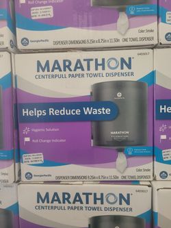 Marathon Centerpull Paper Towel Dispenser, Smoke,9.25” W x 8.75” D x 11.50”