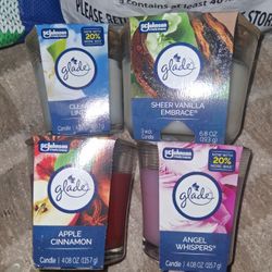 Brand New Assorted Glade Candles Bundle....
