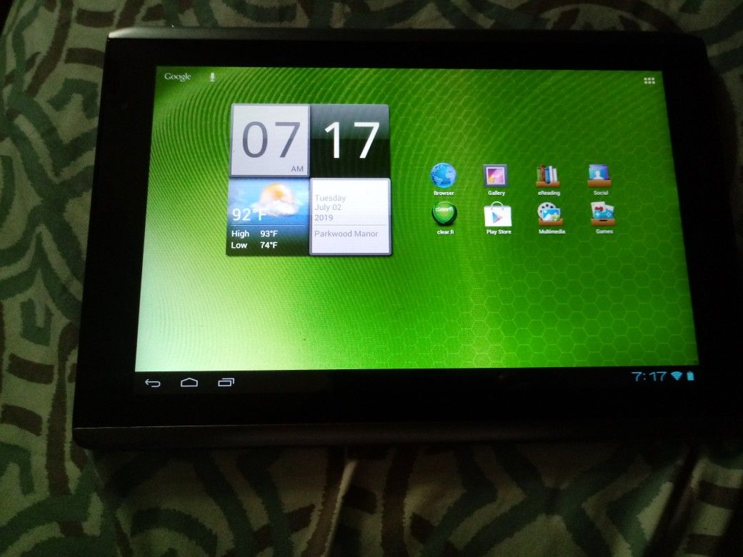 Acer A500 tablet & charger
